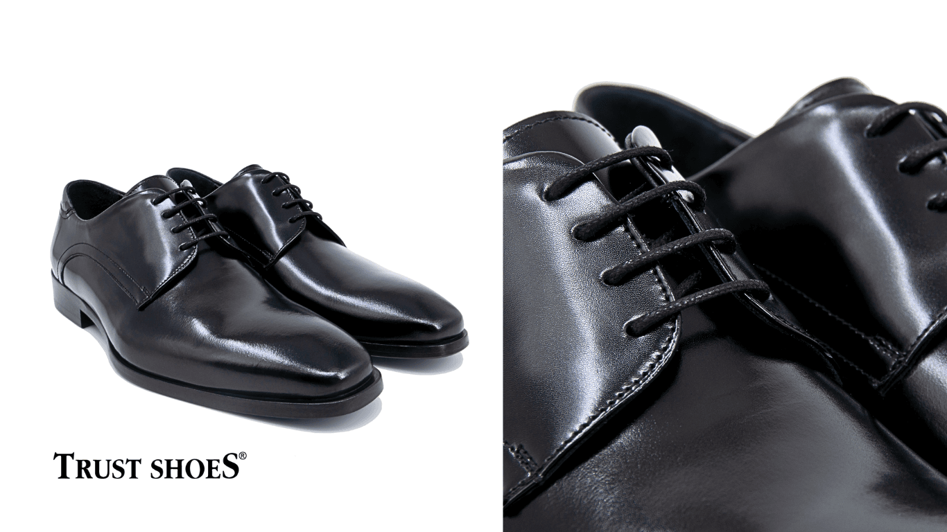 Trust Shoes Men Bağcıklı Siyah Erkek Kundura Ayakkabı