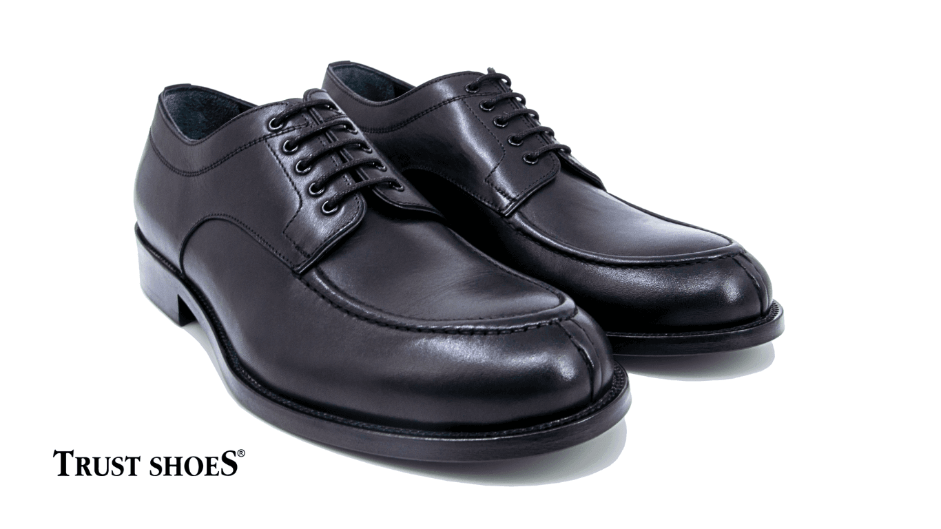 Trust Shoes Men Bağcıklı Siyah Erkek Kundura Ayakkabı