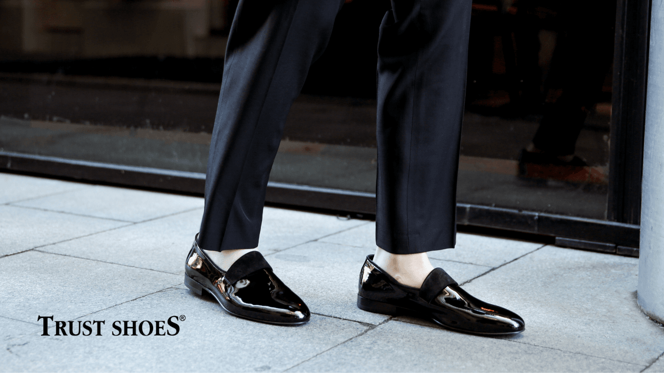 Trust Shoes Men En İyi Kundura Ayakkabı Markası Rugan Deri Kundura Ayakkabı