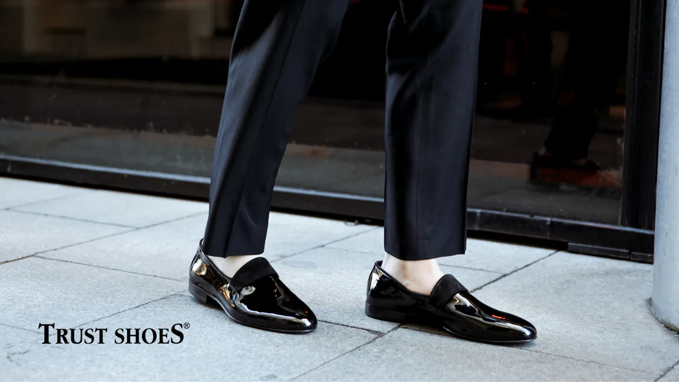 Trust Shoes Men Best Shoe Brand Patent Leather Shoe Brand